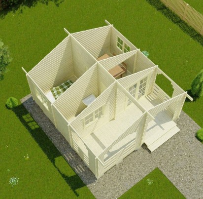 Садовый дом "Кингстон" 5500х5800 мм